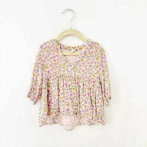 SPELL & The Little Gypsies Folk Town blouse in Springtime size 3-4 years